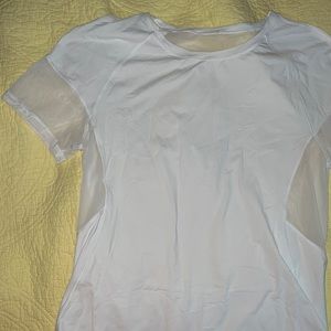 NEW lululemon mesh white short sleeve top
